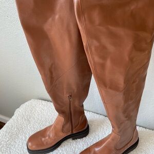 Charles By Charles David Tan Leather Boots